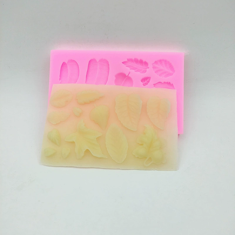 Creative compact fondant, decorations, clay, food silicone, silicone mold, maple leaf