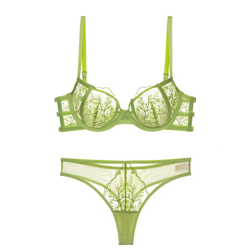 Cross-border pure desire women's underwear sexy lace bra push-up thin underwear European and American big breasts small plus size bra