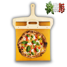 跨境新款木质多功能Sliding Pizza Peel 披萨滑动铲创意披萨木铲