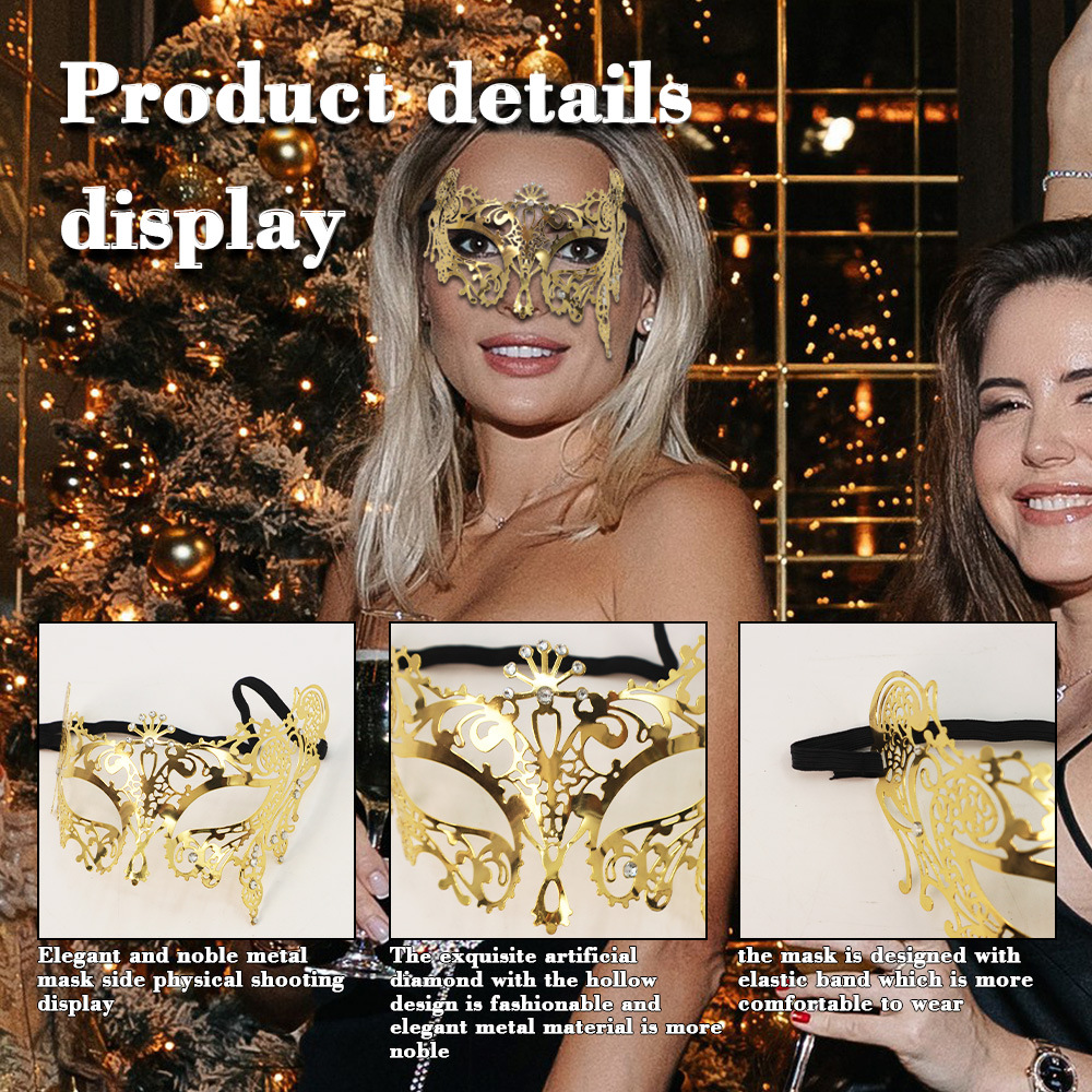 Amazon máscaras de metal calientes, máscaras de hierro forjado, máscaras de alta calidad, máscaras de fiesta de mascaras