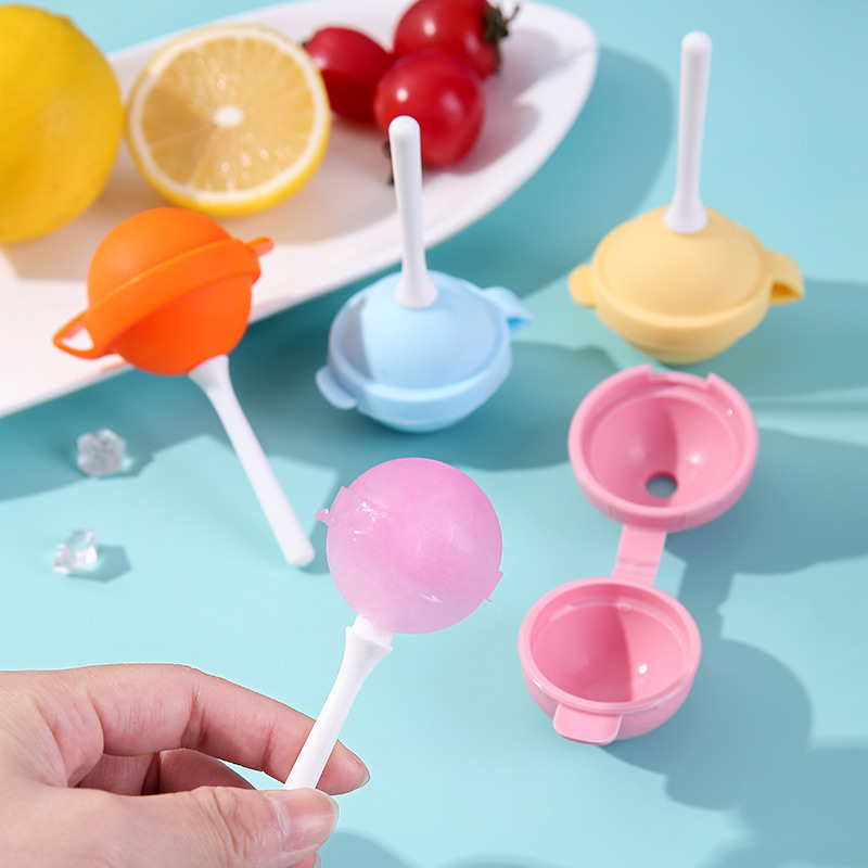 クリエイティブロリポップアイスボールアイスクリーム型食品グレード家庭用製氷皿冷蔵庫アイスクリーム型|undefined