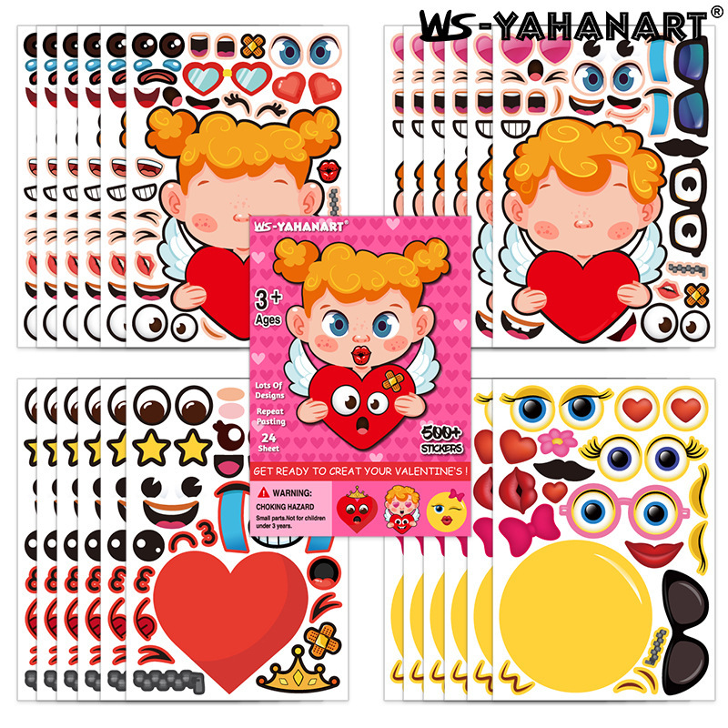 Nuevas pegatinas de regalo para el Día de San Valentín, pegatinas para sellar sobres, pegatinas decorativas para fiestas, pegatinas que brillan en la oscuridad, pegatinas para juegos