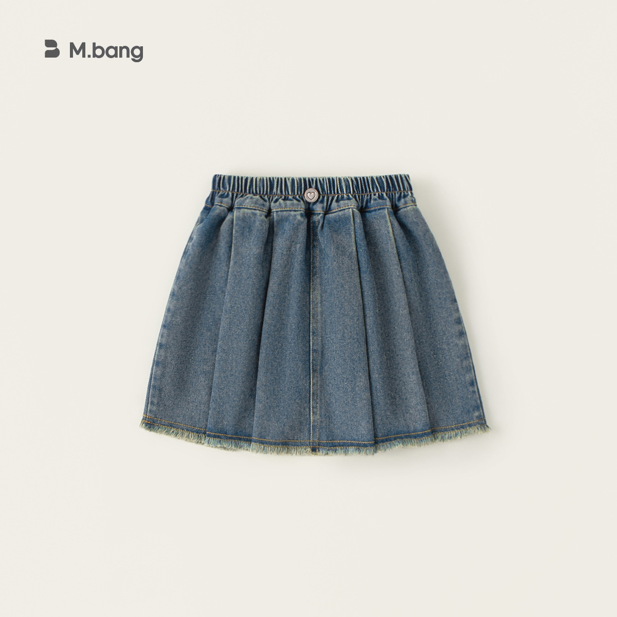 Yubao ropa infantil primavera niña vaquero chaqueta con solapa primavera y otoño niña falda de dos piezas