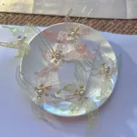 Древний стиль Hanfu головные уборы бабочки, жидкие цветы, волосы, головные уборы ручной работы, украшения, сказочные аксессуары, национальный стиль