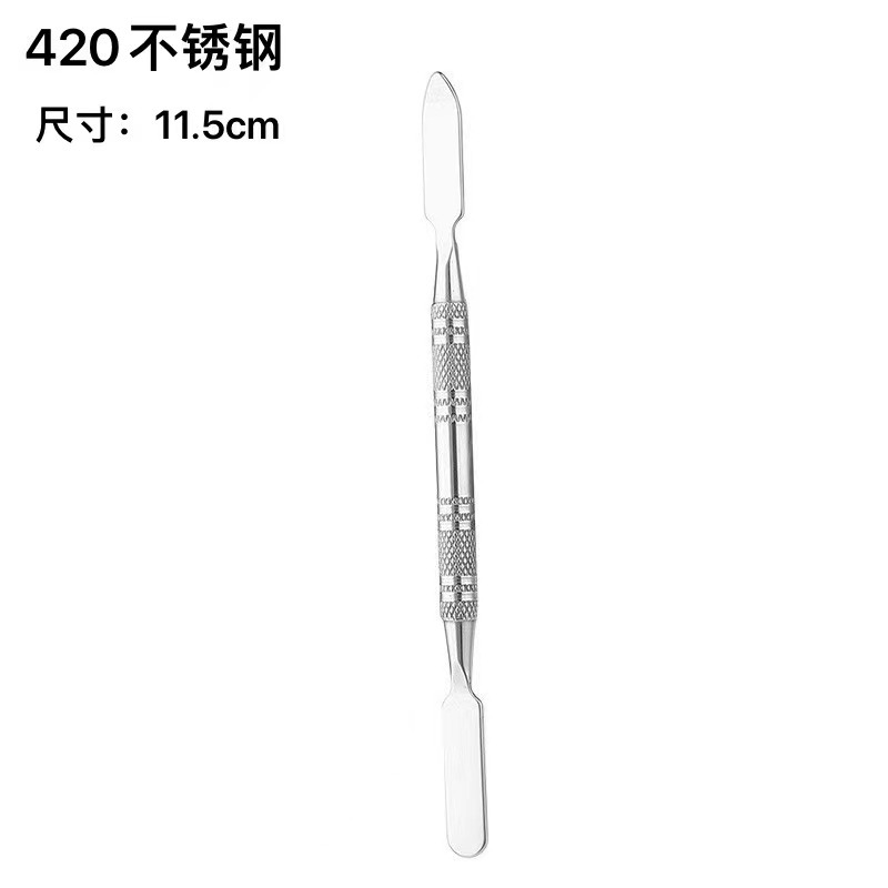 En stock al por mayor de acero inoxidable paleta de maquillaje de uñas paleta traje Fundación pintura maquillaje herramientas transfronterizas