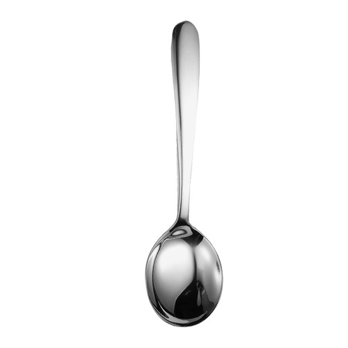 316 stainless steel round spoon, eating and drinking soup spoon, Korean spoon, Japanese spoon, extended and thickened dessert spoon