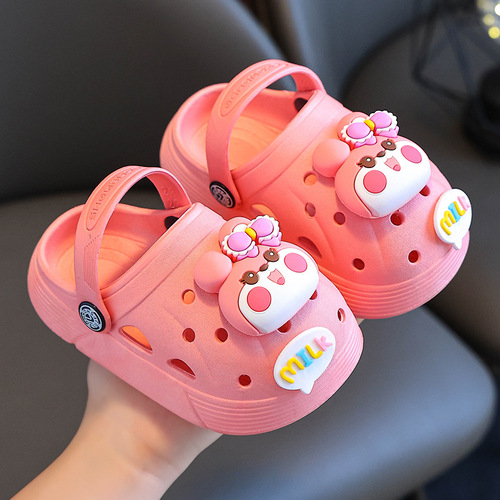 Factory Direct Sale - New Cute Cartoon Head Covered Hole-toe Slippers for Kids, Anti-slip and Anti-skid Baby Slippers