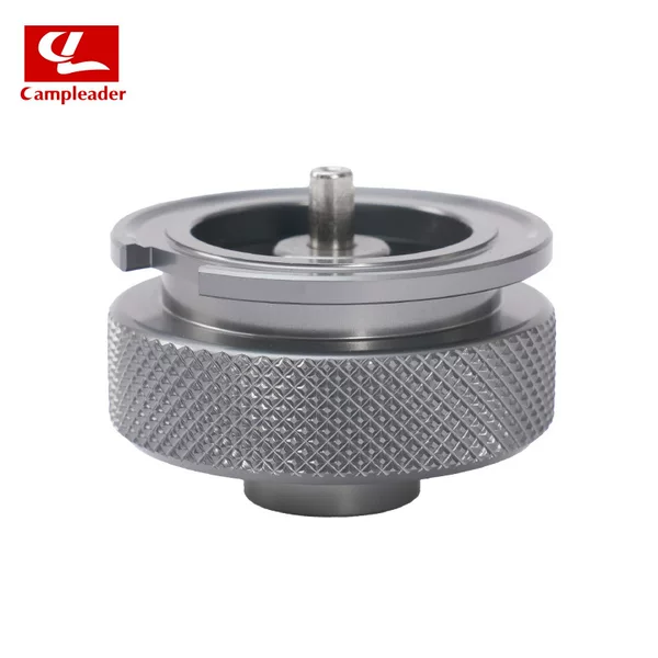 Outdoor gas canister adapter, cassette to flat gas canister adapter, threaded nozzle adapter, spray gun converter, aluminum alloy converter