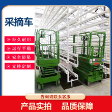 轨道式采摘车升降机温室大棚采摘运输车升降机移动式电动采摘车