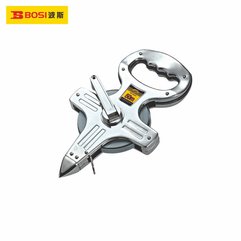 波斯工具 全钢架式钢卷尺 30/50米手提插地架子测量工具BS138030