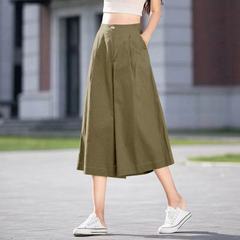 綿麻のズボンの女性の夏服の薄いタイプのゆったりとしたペンダント感があります。