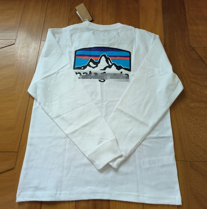 Logotipo de comercio exterior Classic Outdoor Mountain Series Camiseta de manga larga del mismo estilo para hombres y mujeres