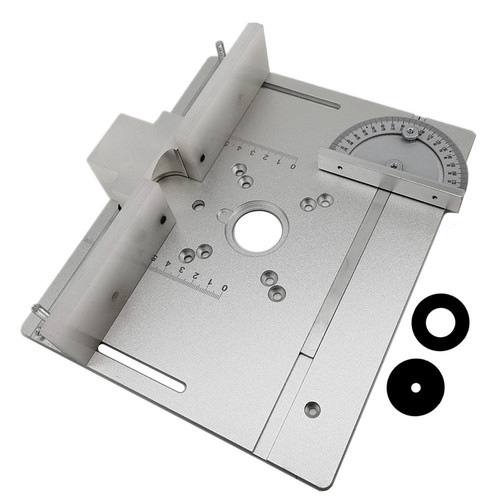 C8 woodworking aluminum alloy flip-chip panel, trimming machine panel, woodworking bench, sinking table, slotted flip-chip panel