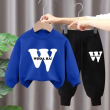 儿童时髦洋气套装2023新款中大童秋季衣服春秋款男童女童简约秋装