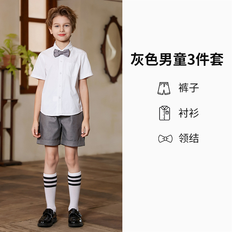 Uniformes escolares para estudiantes de primaria y secundaria, uniformes de coro, trajes de estilo universitario de verano para niños y niñas, uniformes de jardín de infantes, uniformes de clase al por mayor