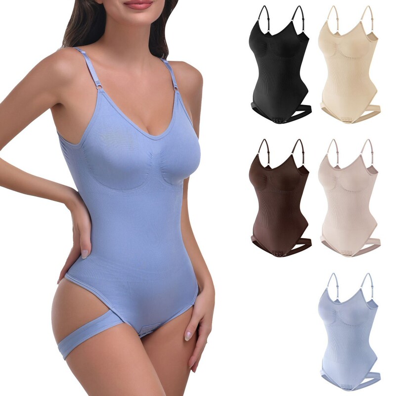 Shaper Women's Sexy Exposed Ass Hip-lifting Abdomen-tucked Body-Tight Body-plus size Underwear Tight Open Crotch Bodysuit