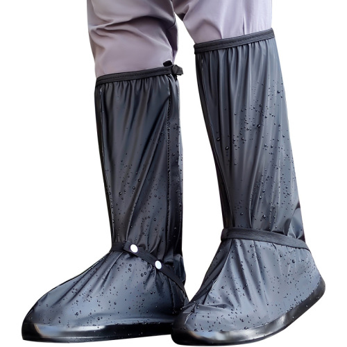 Mumeng rain shoe covers waterproof shoe covers non-slip rainproof foot covers for men and women adult high tube thickened wear-resistant rain boots shoe covers