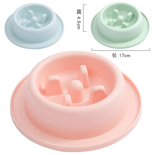 Dog Bowl Slow Feeding Bowl Licking Dish Cat Bowl Anti-Choking Plastic Slow Feeder Cat Bowl Pet Supply Manufacturer