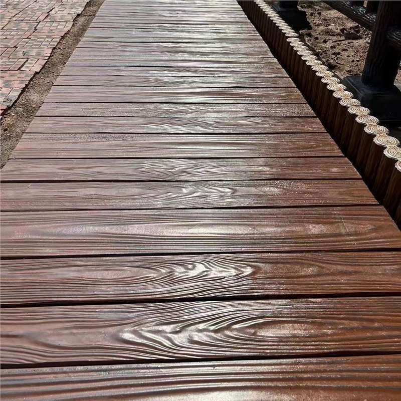 水泥仿木地板用于室内外地面墙面装饰高强度抗磨损本地直发