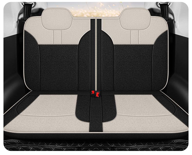Changan Waxy Corn Lumin Special Full Surrounding Seat Cover Four Seasons Breathable Cotton and Linen Car Cushion Fabric Seat Cover