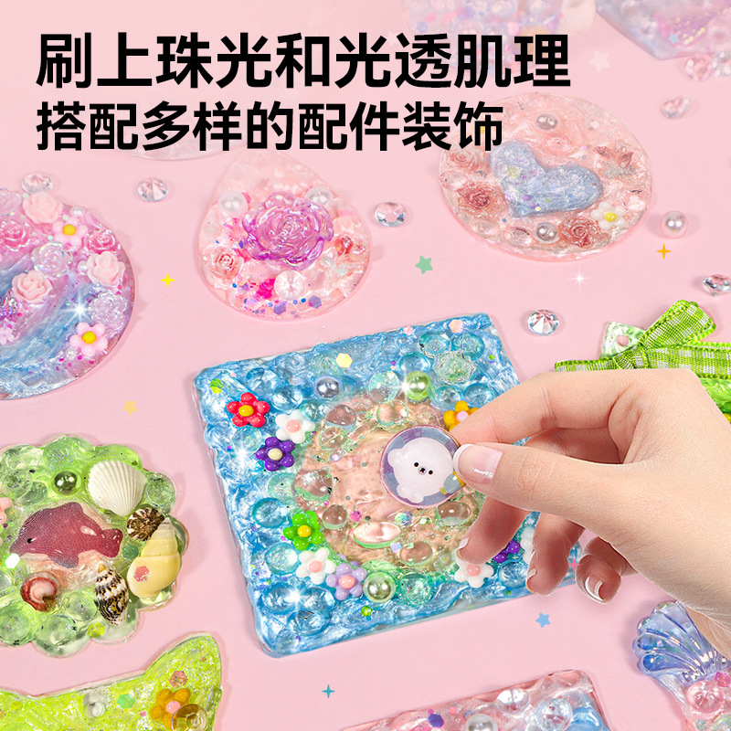 DiLam pintura de textura nacarada hecha a mano DIY material paquete creativo de arte infantil juguetes caseros colgantes regalos para chicas image 2