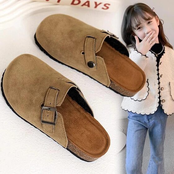 Spring and summer children's thickened baby non-slip children's cotton slippers popular children's home shoes boys winter girls pro