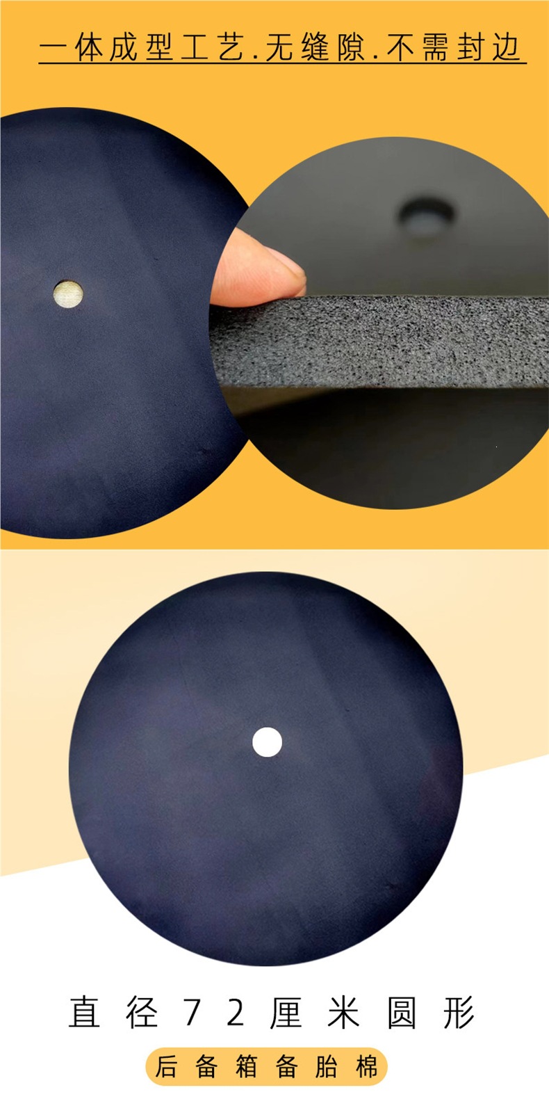 Spare tire well soundproofing cotton, universal car trunk sound-absorbing cotton, soundproofing pad, shock-absorbing and anti-vibration filling foam