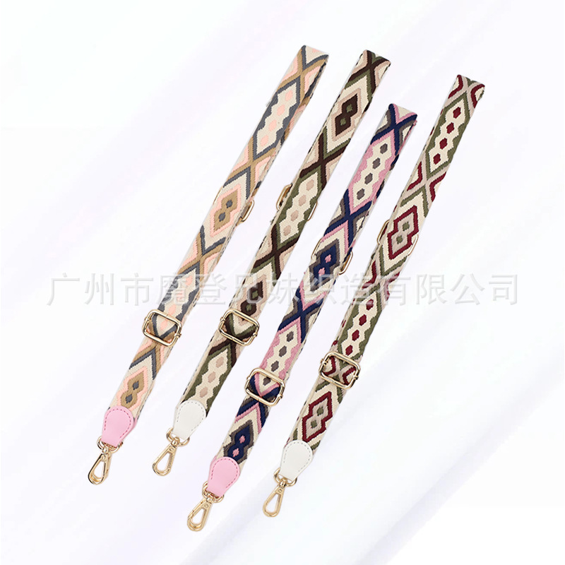 Fábrica de bordado Jacquard personalizado correa de hombro ajustable correa de extensión cualquier correa de hombro se puede personalizar para dibujar el lote