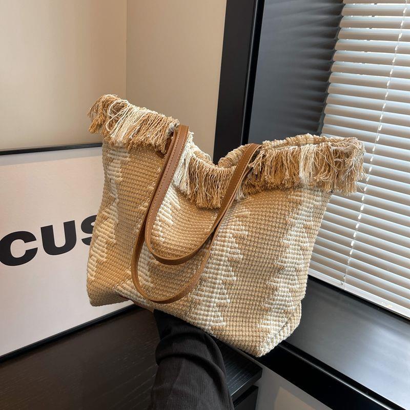 Bolso de Hombro para Mujer de Gran Capacidad en Lona