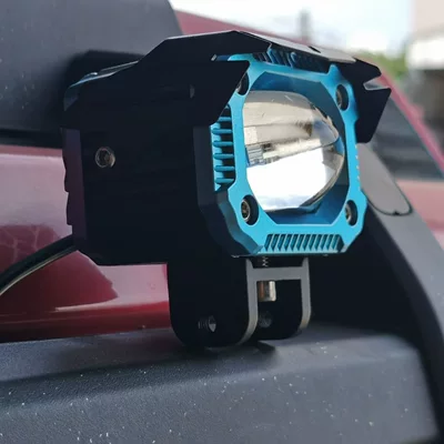 Cross-border motorcycle LED spotlight, dual-color white and yellow modification light, waterproof high-brightness auxiliary light, electric vehicle headlight