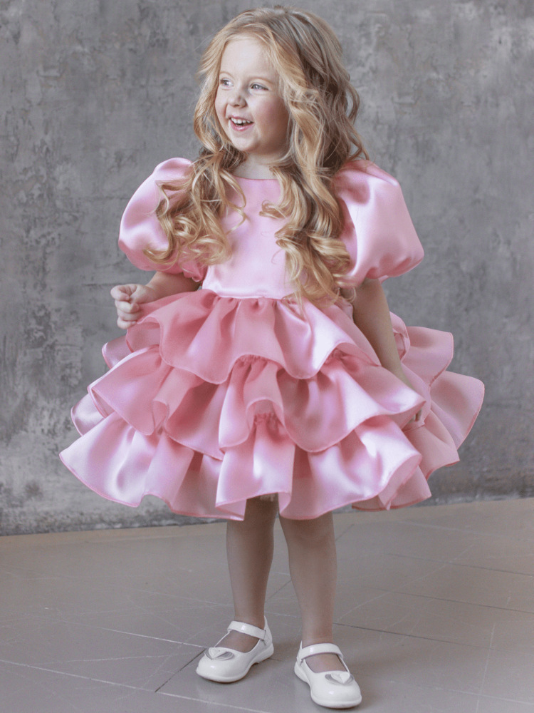 Abito da cerimonia bambina floreale con fiocco stile principessa_voghion.com