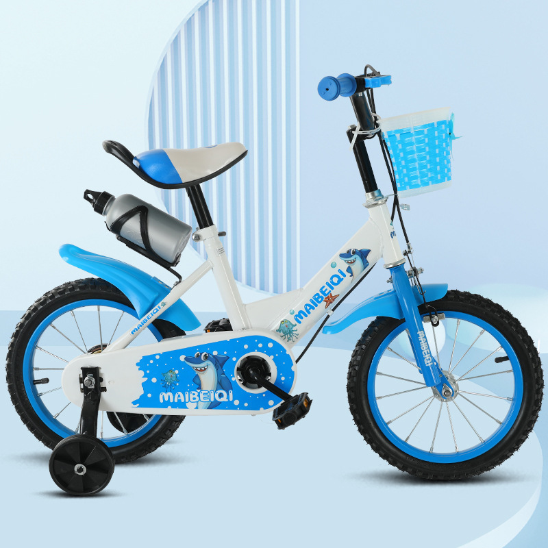 Bicicletas infantiles de 12 - 16 pulgadas, niños y niñas de 3 - 8 años de acero al carbono ligero con ruedas auxiliares, bicicleta infantil