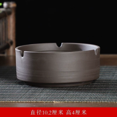 Purple clay ashtray with lid to prevent Car ashtray - small-purple-clay-ashtray-without-lid