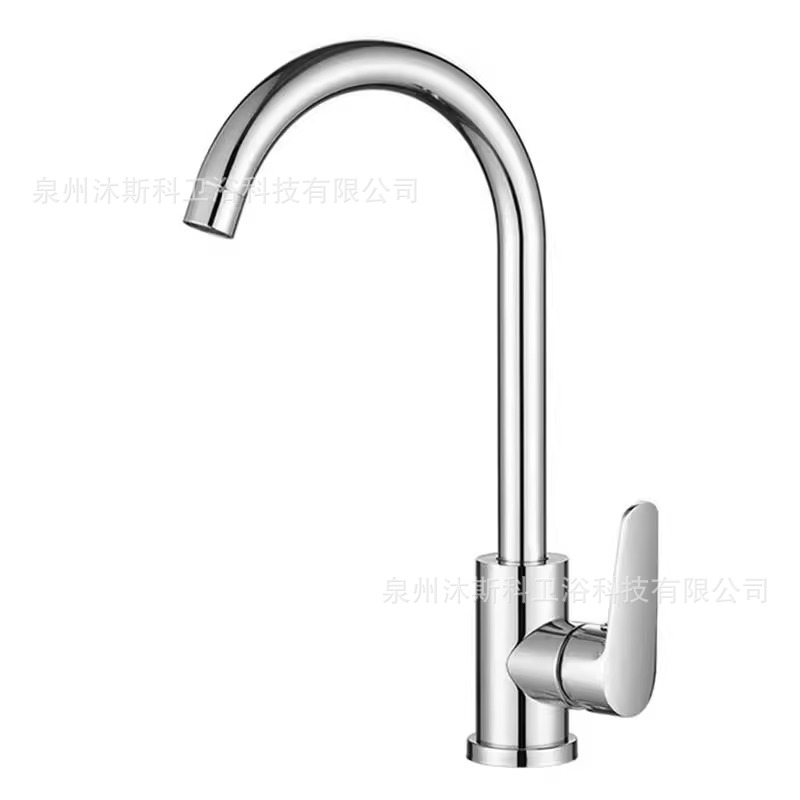 Piscina de tres vías fría y caliente 2 en 1 lavabo de verduras doméstico lavabo de agua lavabo giratorio grifo para cocina