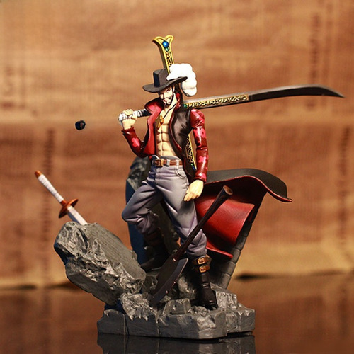 One Piece Figures Top Showdown Model King Theatrical version of Hawkeye Mihawk Luffy Shichibukai Doll Ornaments