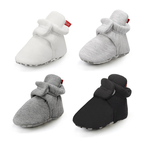 秋冬款新生婴儿棉鞋0-1岁婴儿学步鞋 男女宝宝保暖加厚软底批发