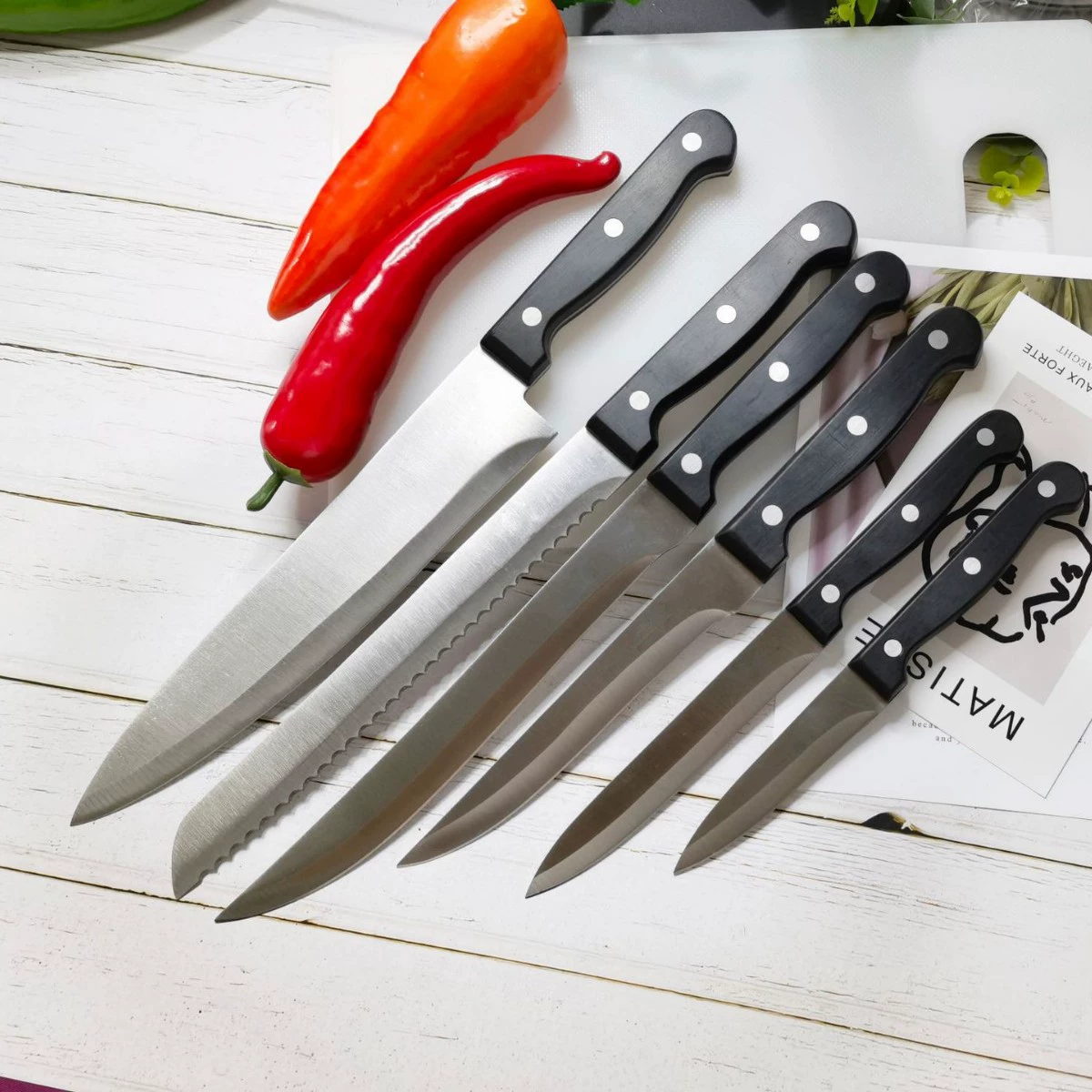 Plastic polyoxymethylene, knife, set, direct factory sales