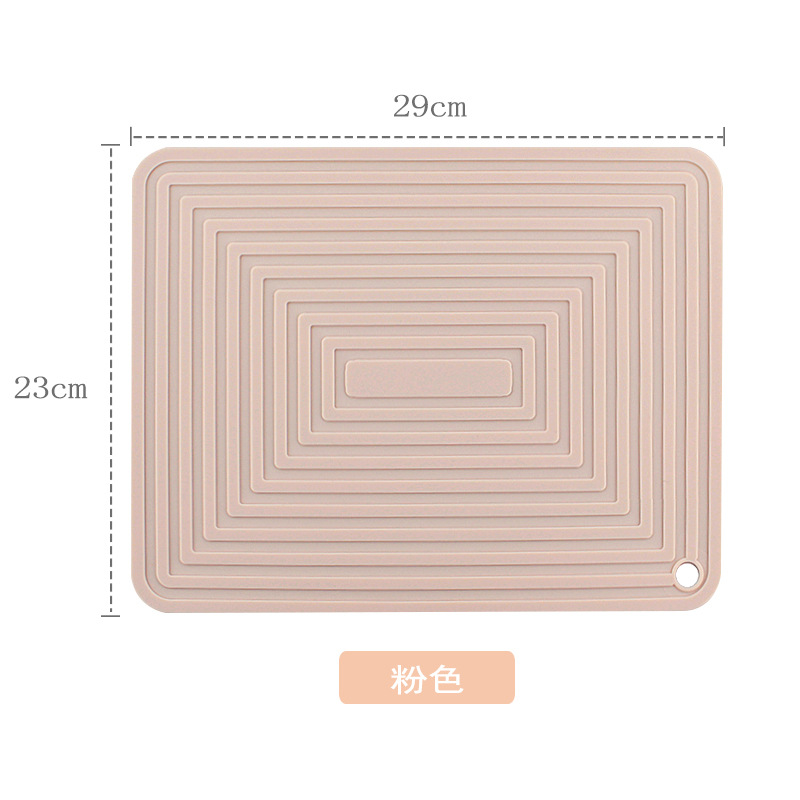 사각 골판지 냄비 홀더 핑크
