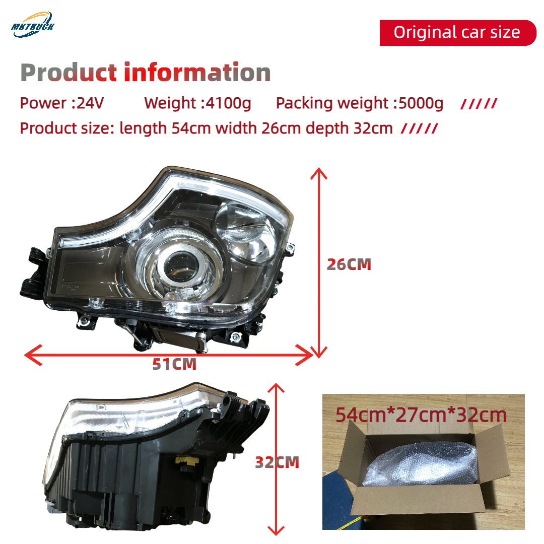 LED adecuado para Mercedes MP5 conjunto de faro lente de flujo de dirección 9618206639 / 9618206739
