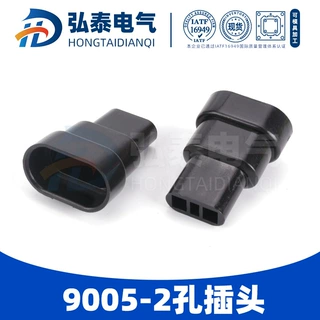 9005-2孔插头国产汽车连接器汽车接插件护套厂家直供品质保障