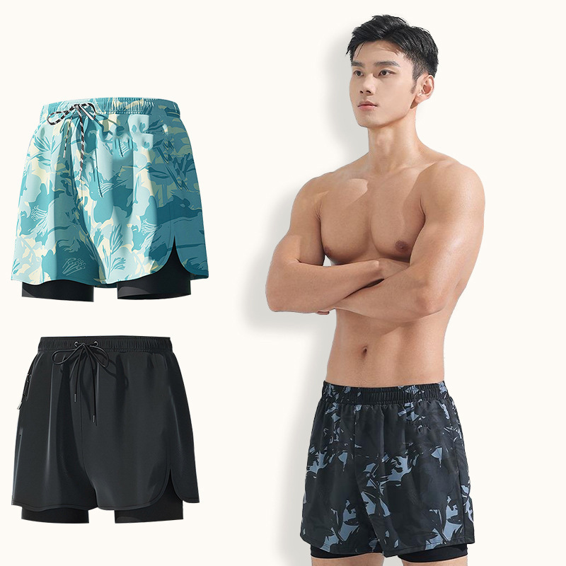 Men's New Style Anti-Embarrassment Boxer Swimming Trunks, Large Size, Waterproof, Sharkskin, Quick-Drying, Suitable for Hot Springs, Wholesale Men's New Style Anti-Embarrassment Boxer Swimming Trunks, Large Size, Waterproof, Sharkskin, Quick-Drying, Suitable for Hot Springs, Wholesale