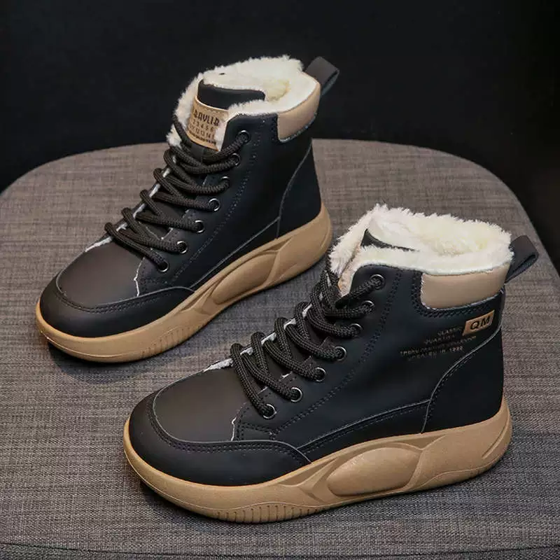 Keep warm non-slip ski low boots