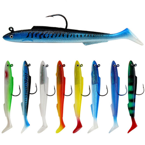 Long T tail bag lead fish soft fish Luya bait Luya fish bait soft bait wholesale Weihai fishing gear 15cm30g large eel