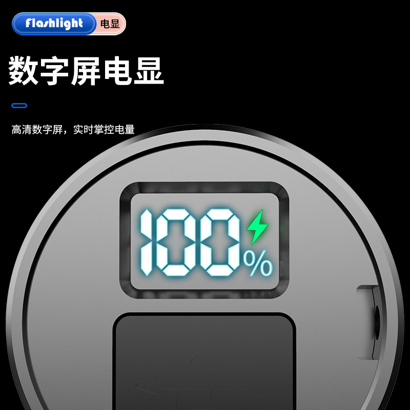 Cola digital linterna eléctrica láser blanco aleación de aluminio telescópica zoom linterna luz fuerte tiro largo linterna al por mayor