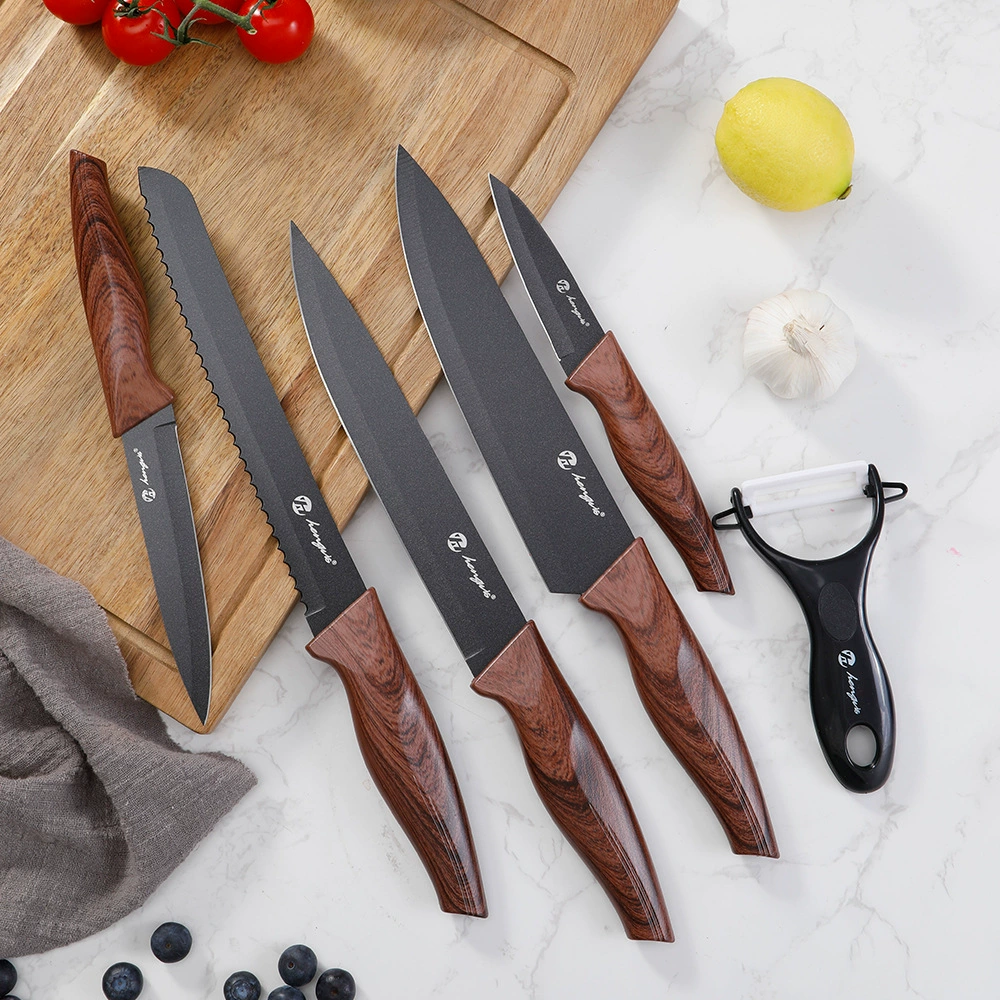 Knife stainless steel, set, handle, 6 pieces