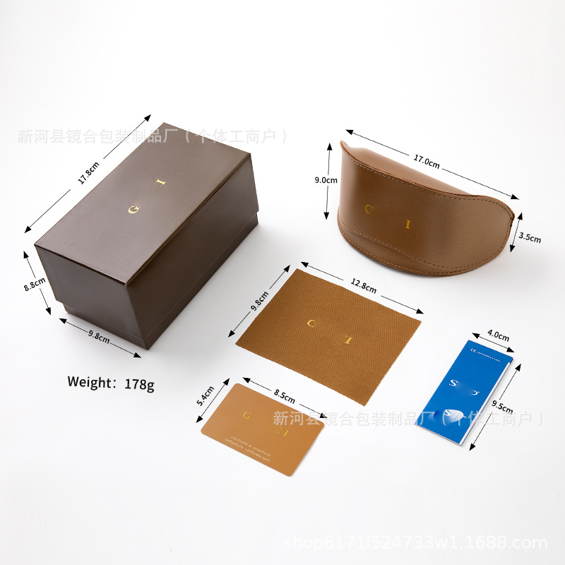 Spot al por mayor nueva caja de gafas de marca de alta gama de moda caja de gafas de sol de alta gama caja de embalaje completa