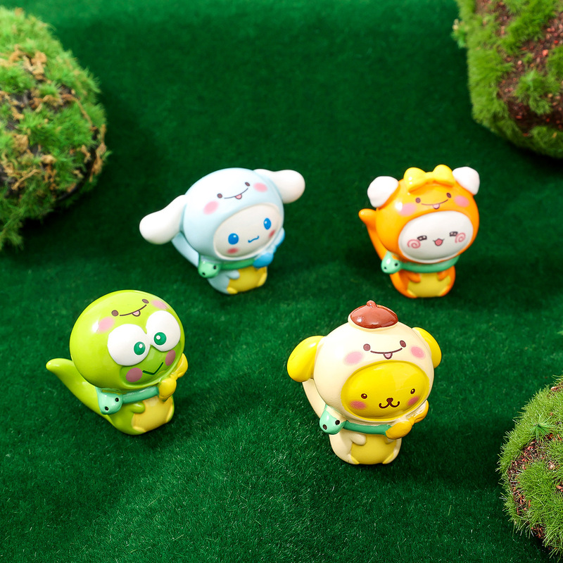 かわいいサンリオキャラクターのミニフィギュア、オフィスデスク用小物、樹脂工芸品、ブラインドボックスアクセサリー卸売|undefined