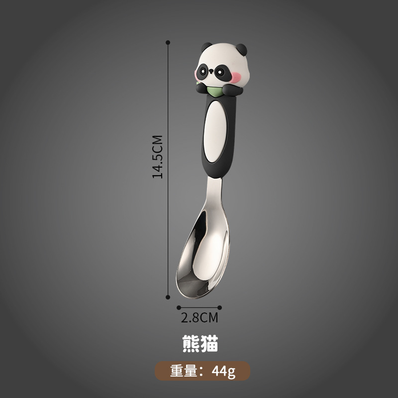 316 만화 주괴 숟가락 (팬더)