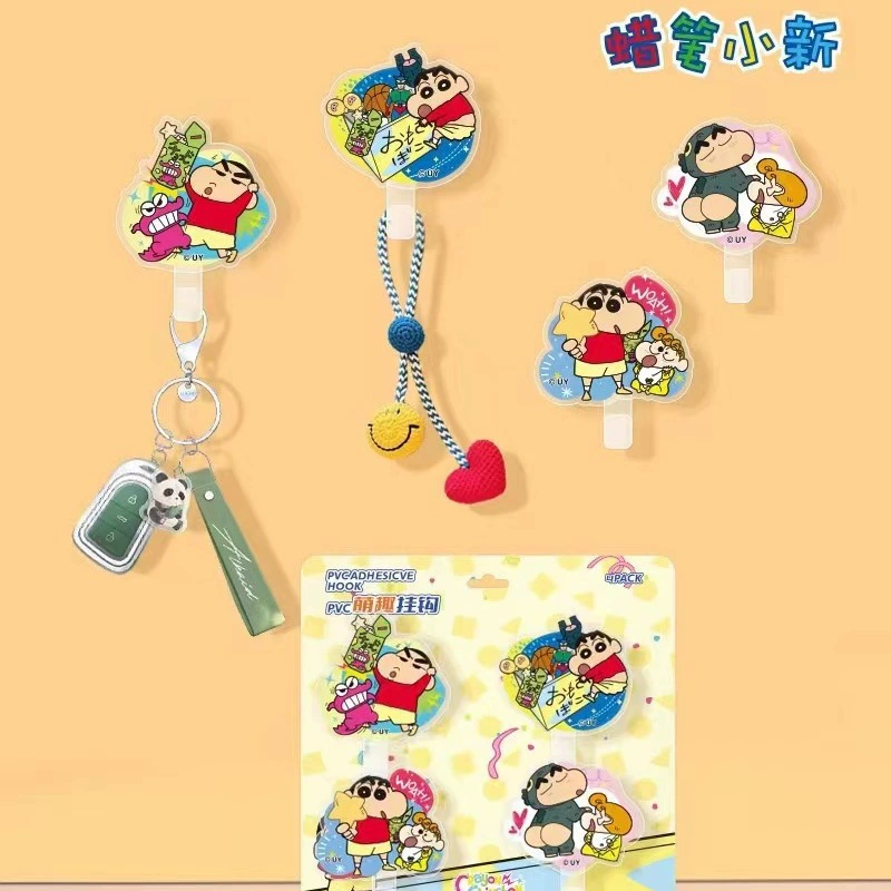 Crayon Shinchan серии липких крючков без шрамов без пробивания крючков в ванной сильной наклейки для студентов симпатичных крючков оптом