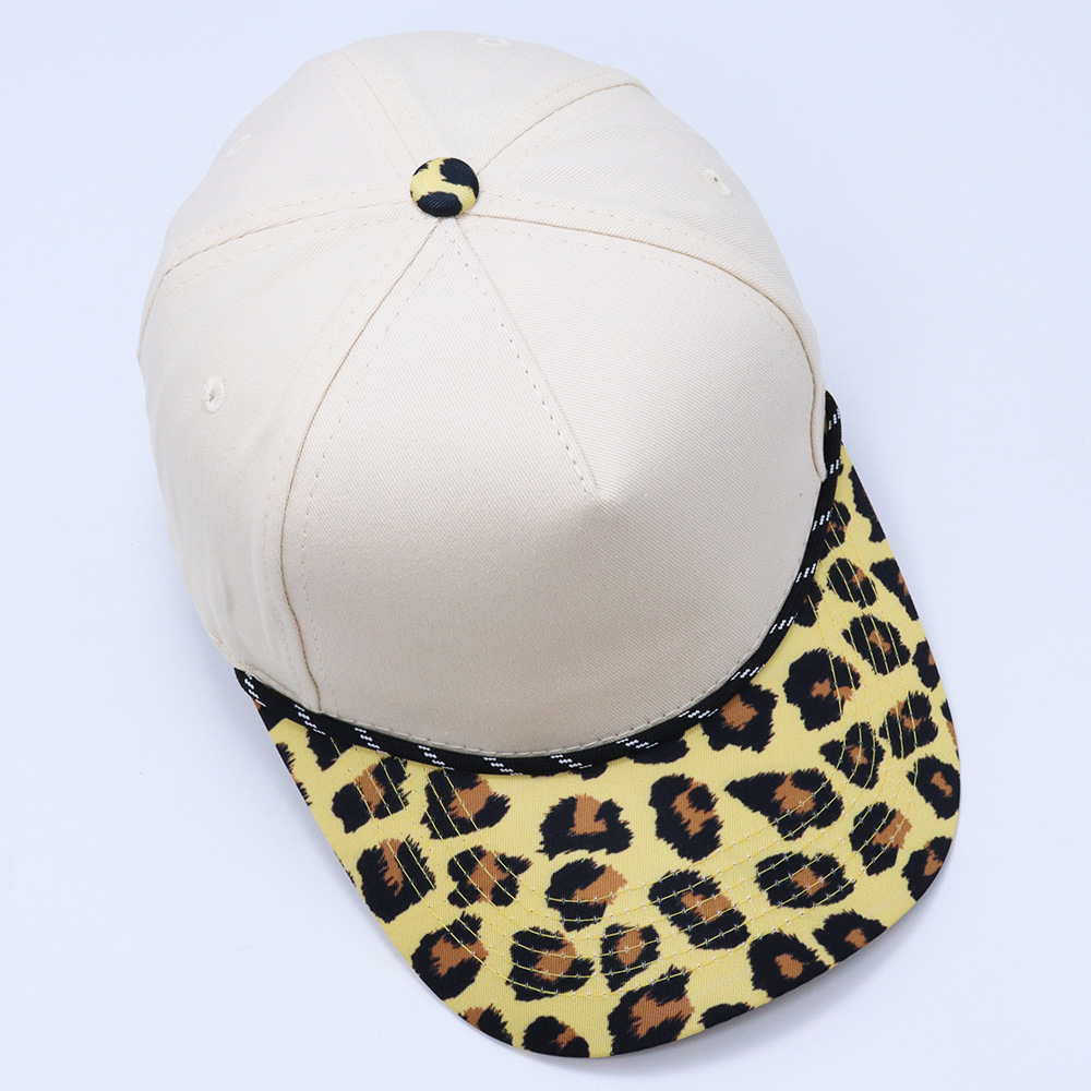 Modieuze dames baseballcap five panel in colorblock stijl_voghion.com